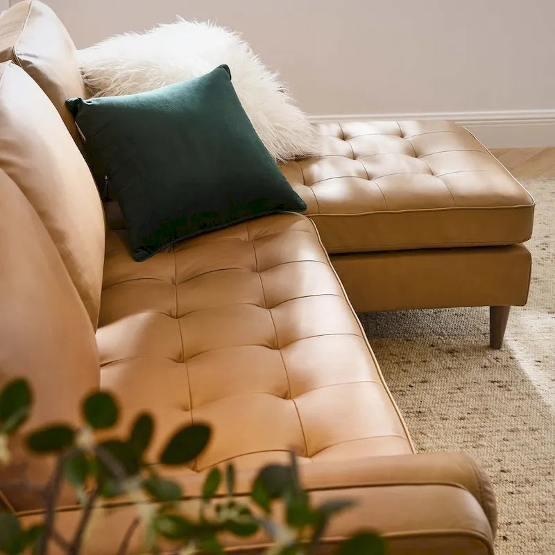 Valour 78 Leder-Ecksofa
