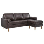 Valour 78 Leder-Ecksofa