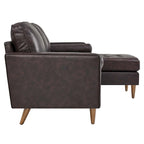 Valour 78 Leder-Ecksofa
