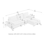 L-förmiges Polster-Ecksofa mit Chaiselongue