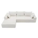 Merax Modulares Ecksofa-Set für Wohnzimmer, Schlafzimmer, Salon
