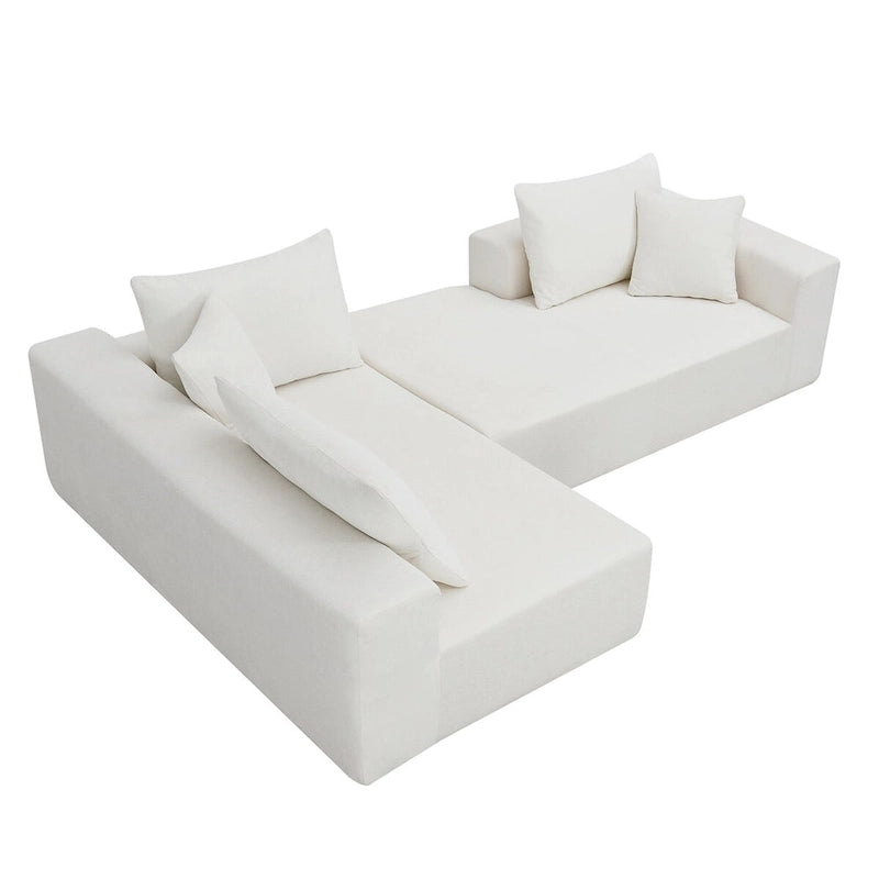 Merax Modulares Ecksofa-Set für Wohnzimmer, Schlafzimmer, Salon