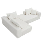 Merax Modulares Ecksofa-Set für Wohnzimmer, Schlafzimmer, Salon