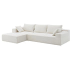 Merax Modulares Ecksofa-Set für Wohnzimmer, Schlafzimmer, Salon