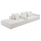 Merax Modulares Ecksofa-Set für Wohnzimmer, Schlafzimmer, Salon