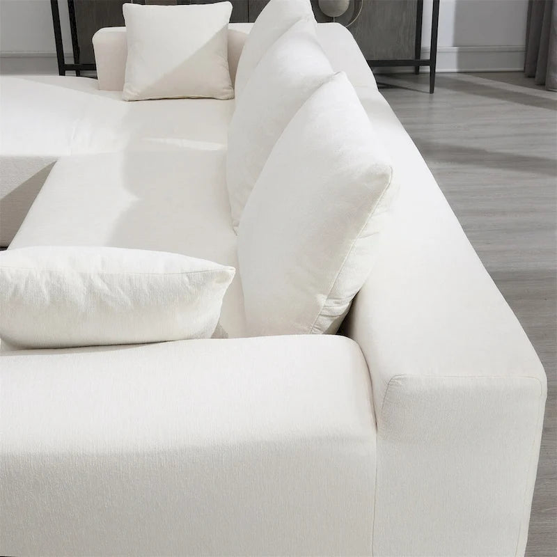 Merax Modulares Ecksofa-Set für Wohnzimmer, Schlafzimmer, Salon