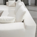 Merax Modulares Ecksofa-Set für Wohnzimmer, Schlafzimmer, Salon