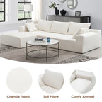 Merax Modulares Ecksofa-Set für Wohnzimmer, Schlafzimmer, Salon