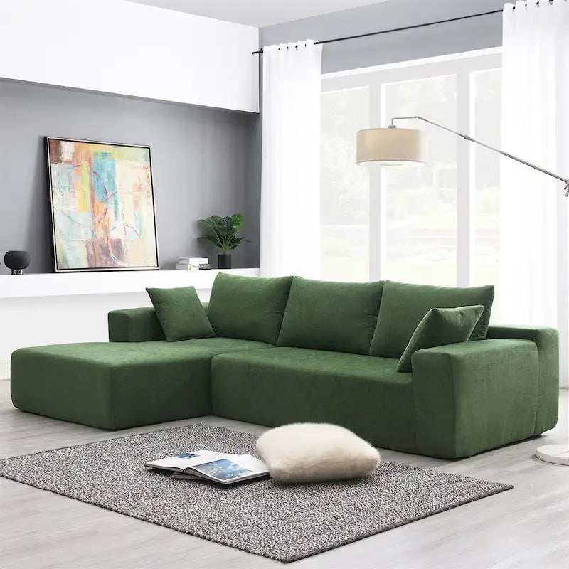 Merax Modulares Ecksofa-Set für Wohnzimmer, Schlafzimmer, Salon