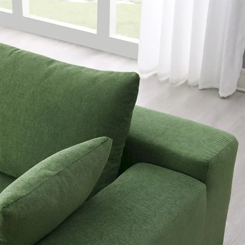 Merax Modulares Ecksofa-Set für Wohnzimmer, Schlafzimmer, Salon