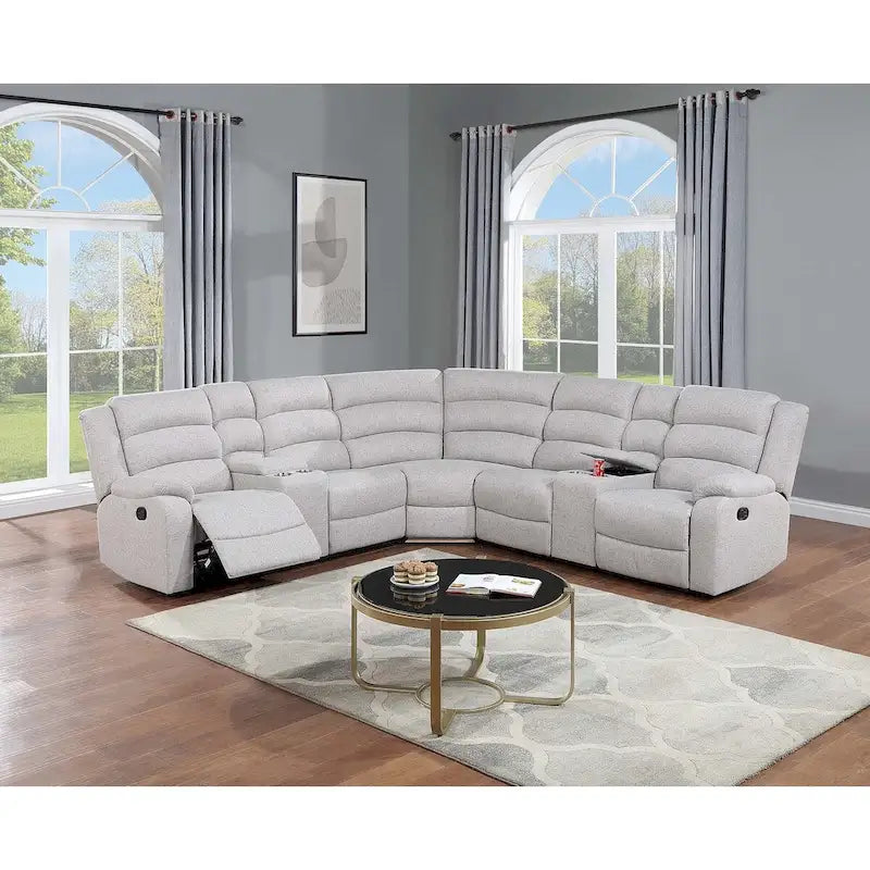 Poundex 3-teiliges Liegesofa-Set