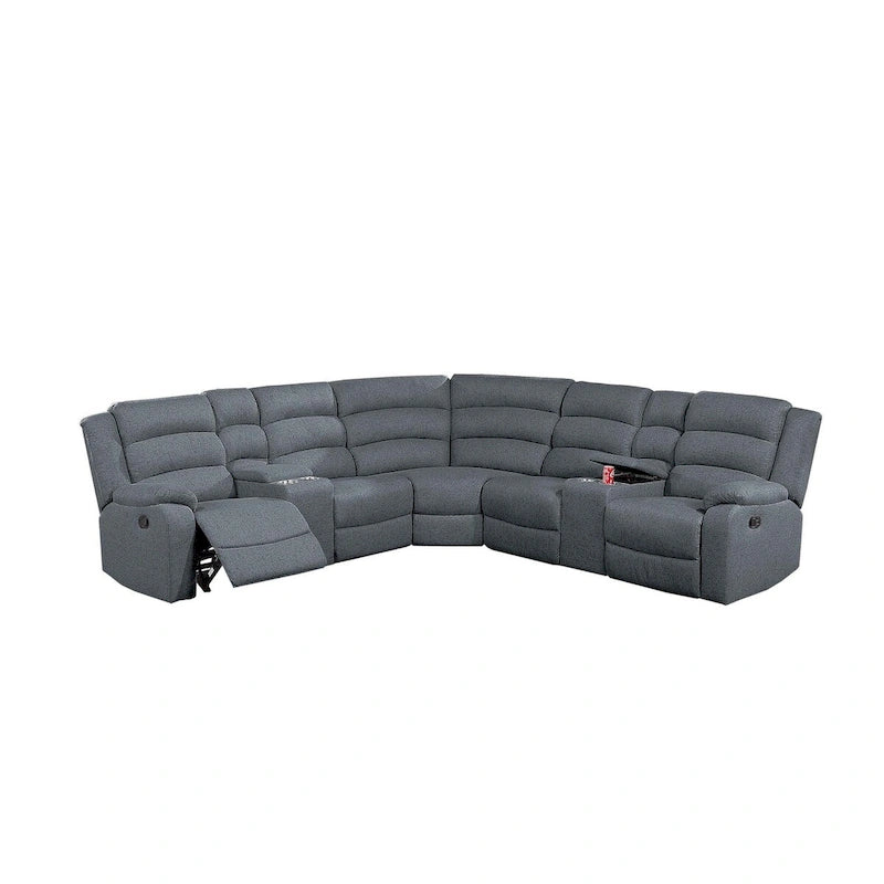 Poundex 3-teiliges Liegesofa-Set