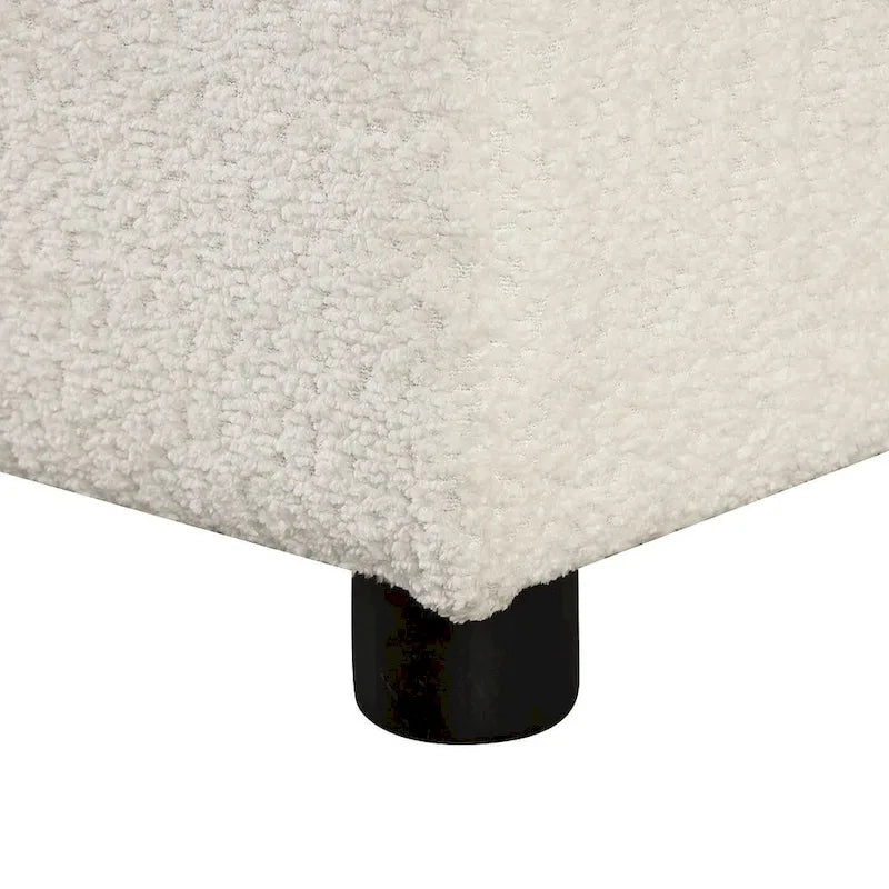Schnittsofa mit Ausziehfunktion und Stauraum-Ottomane, umwandelbares Schlafsofa für das Wohnzimmer