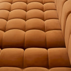 Elegantes 3-teiliges Ecksofa in U-Form aus Samt