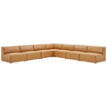 Mingle veganes Leder, 7-teiliges Ecksofa-Set