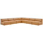 Mingle veganes Leder, 7-teiliges Ecksofa-Set