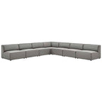 Mingle veganes Leder, 7-teiliges Ecksofa-Set