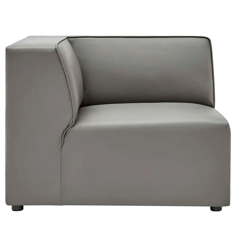 Mingle veganes Leder, 7-teiliges Ecksofa-Set