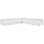 Mingle veganes Leder, 7-teiliges Ecksofa-Set