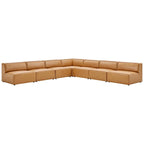 Mingle veganes Leder, 7-teiliges Ecksofa-Set