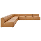 Mingle veganes Leder, 7-teiliges Ecksofa-Set