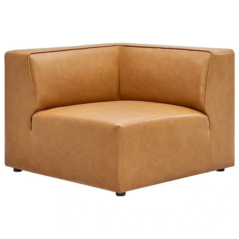 Mingle veganes Leder, 7-teiliges Ecksofa-Set