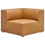 Mingle veganes Leder, 7-teiliges Ecksofa-Set