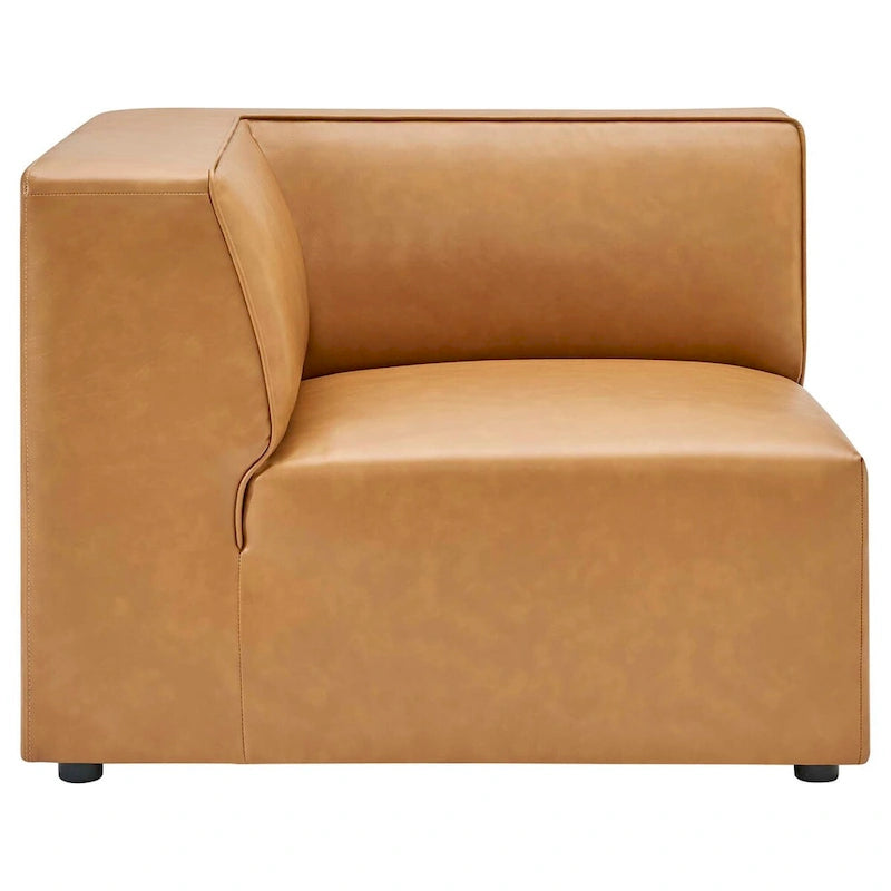 Mingle veganes Leder, 7-teiliges Ecksofa-Set