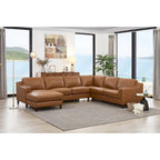 Hydeline Bella Ecksofa aus Narbenleder mit Chaiselongue, linksseitig
