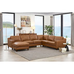 Hydeline Bella Ecksofa aus Narbenleder mit Chaiselongue, linksseitig