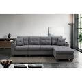 Schnittsofa-Wohnzimmer mit L-förmigem Chaiselongue und Getränkehalter