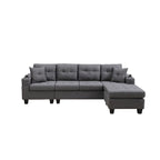 Schnittsofa-Wohnzimmer mit L-förmigem Chaiselongue und Getränkehalter