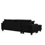 Schnittsofa-Wohnzimmer mit L-förmigem Chaiselongue und Getränkehalter