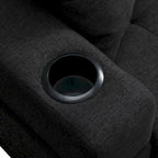 Schnittsofa-Wohnzimmer mit L-förmigem Chaiselongue und Getränkehalter
