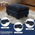 Modulares Sektionalsofa-Set, umwandelbares Schlafsofa mit Recamiere für Wohnungen