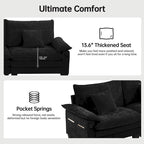 Modulares Sektionalsofa-Set, umwandelbares Schlafsofa mit Recamiere für Wohnungen