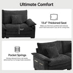 Modulares Sektionalsofa-Set, umwandelbares Schlafsofa mit Recamiere für Wohnungen