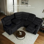 93 Breite Polyester/Wildleder 5-teiliges manuelles Relaxsofa-Schnittsofa