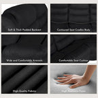93 Breite Polyester/Wildleder 5-teiliges manuelles Relaxsofa-Schnittsofa