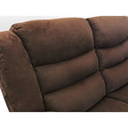 93 Breite Polyester/Wildleder 5-teiliges manuelles Relaxsofa-Schnittsofa