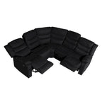 93 Breite Polyester/Wildleder 5-teiliges manuelles Relaxsofa-Schnittsofa