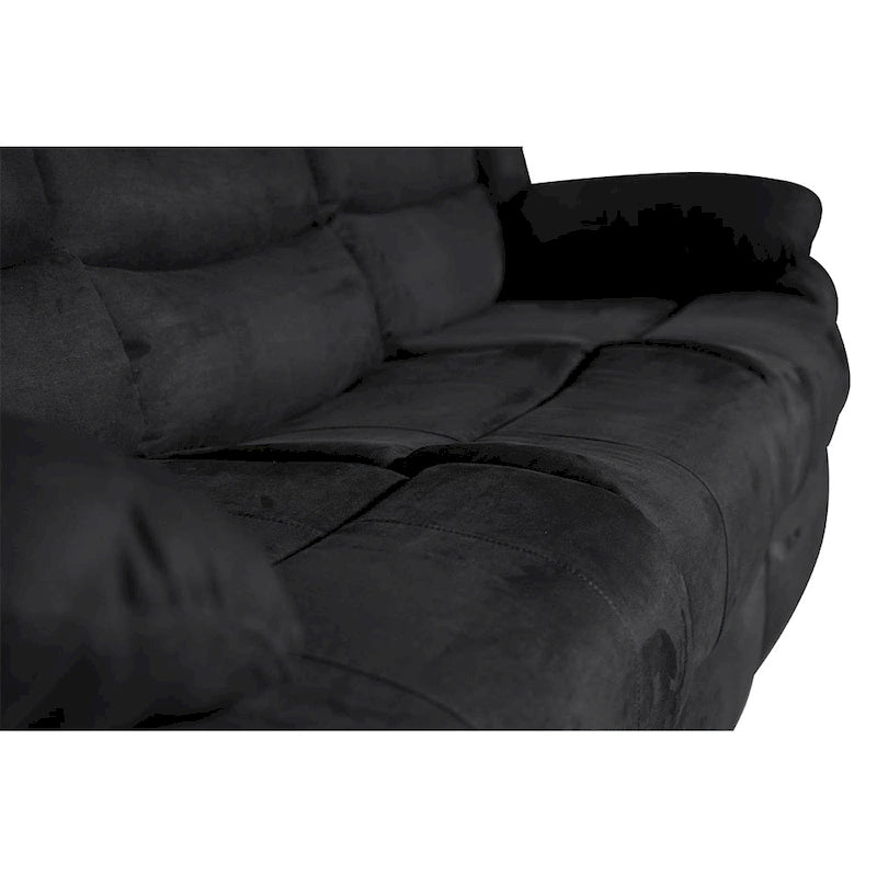 93 Breite Polyester/Wildleder 5-teiliges manuelles Relaxsofa-Schnittsofa