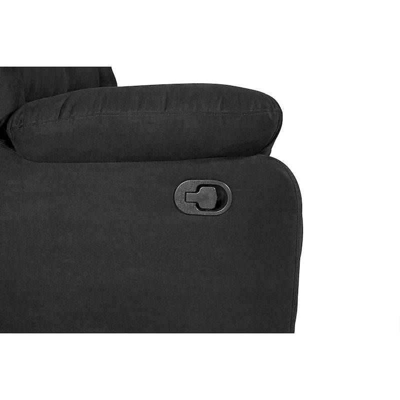 93 Breite Polyester/Wildleder 5-teiliges manuelles Relaxsofa-Schnittsofa