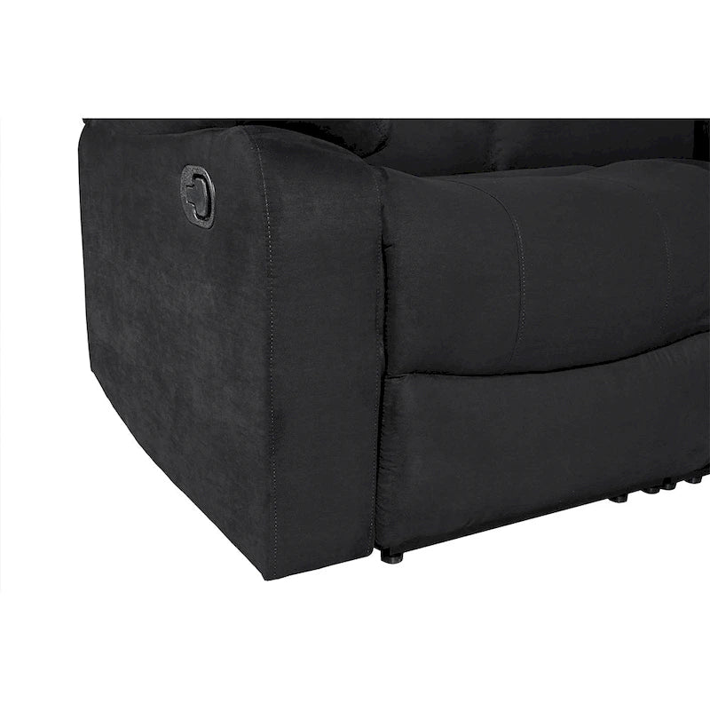 93 Breite Polyester/Wildleder 5-teiliges manuelles Relaxsofa-Schnittsofa