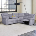 93 Breite Polyester/Wildleder 5-teiliges manuelles Relaxsofa-Schnittsofa
