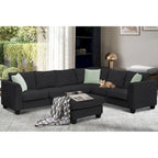 Modernes Sektionalsofa mit Ottomane, modular, geräumig