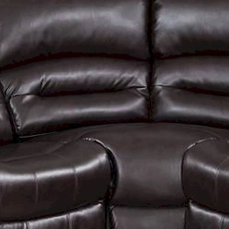 Qox Power-Liege-Ecksofa-Set, USB-Anschluss, Kunstleder, Braun