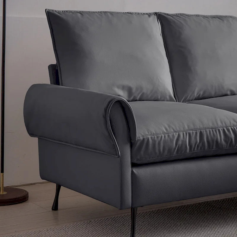Modernes L-förmiges Schlafsofa mit umkehrbarer Recamiere
