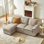 L-förmiges Sektionalsofa mit wolkenähnlichen Sitzen – 209 cm – Perfekt für das Wohnzimmer