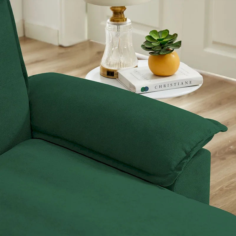 L-förmiges Sektionalsofa mit wolkenähnlichen Sitzen – 209 cm – Perfekt für das Wohnzimmer